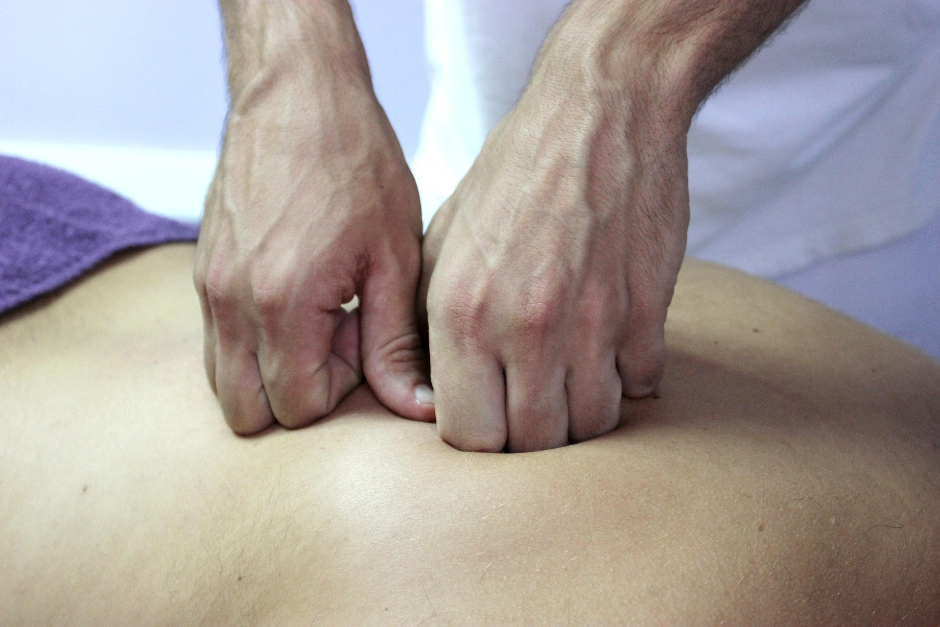 Séance d'ostéopathie